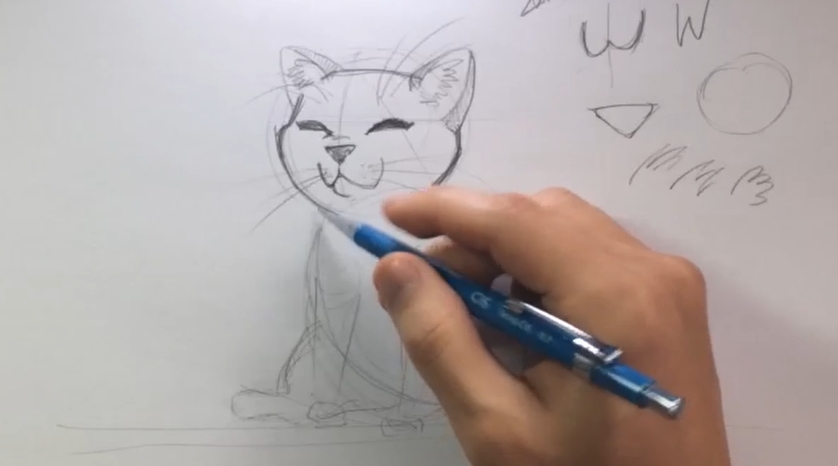 bigode de gato desenho