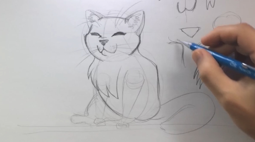 desenho de gatinho