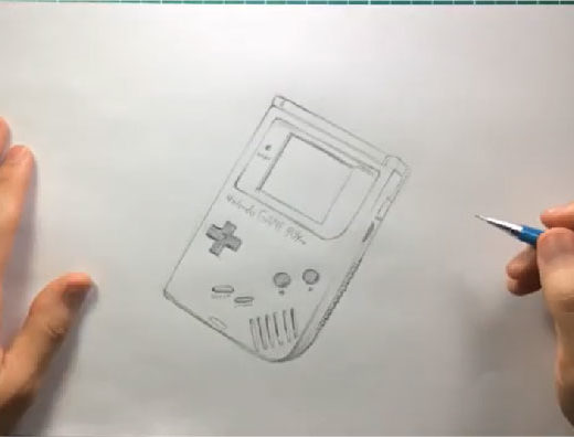 desenho de observação gameboy