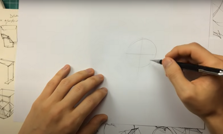 desenho de cabeça em duas dimensões 2D