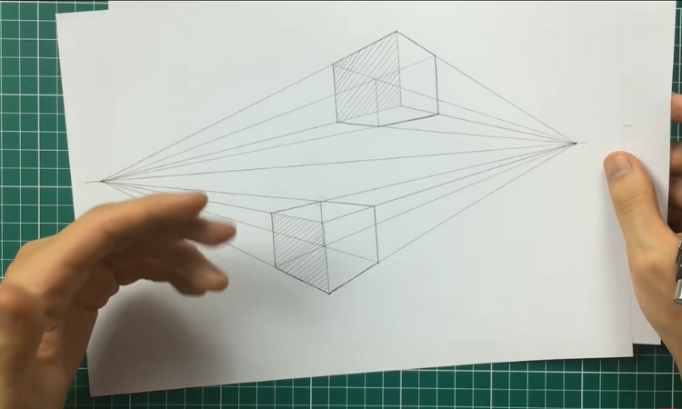 Aprendiz Ilustre - Exercício de perspectiva. Desenhar um tabuleiro